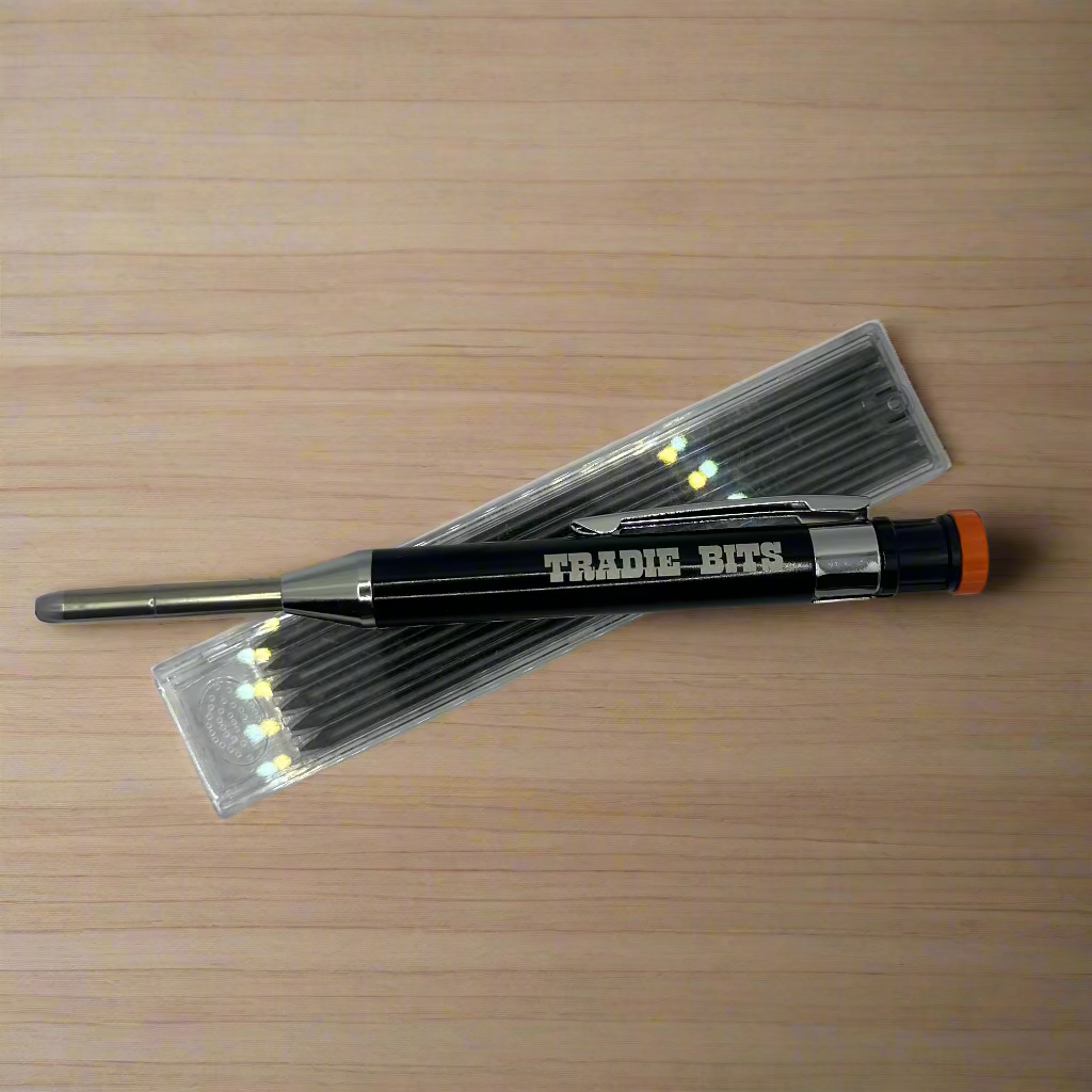 Precision Aluminium Refillable Tradie Pencil (+ 1 FREE Refill Pack)