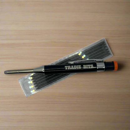 Precision Aluminium Refillable Tradie Pencil (+ 1 FREE Refill Pack)