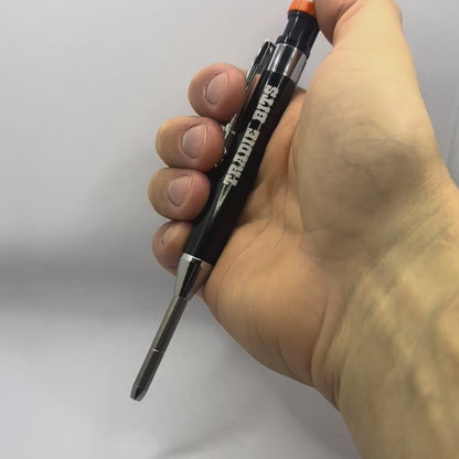 Precision Aluminium Refillable Tradie Pencil (+ 1 FREE Refill Pack)